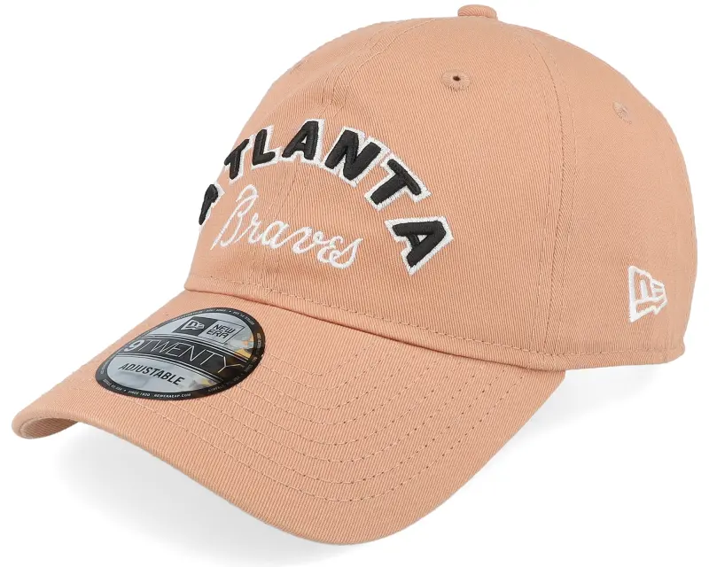 New Era Atlanta Braves MLB Wordmark 9TWENTY Light Terracotta Dad Cap online