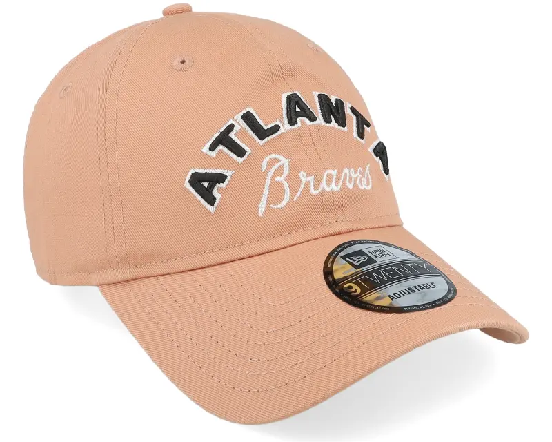 New Era Atlanta Braves MLB Wordmark 9TWENTY Light Terracotta Dad Cap online