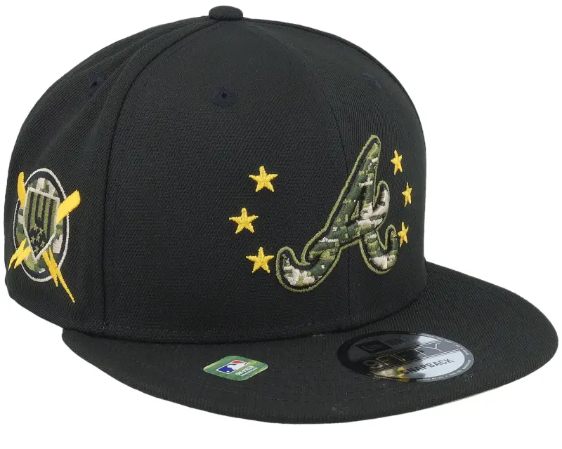 New Era Atlanta Braves MLB24 Armed Forces Day 9FIFTY Black Snapback online