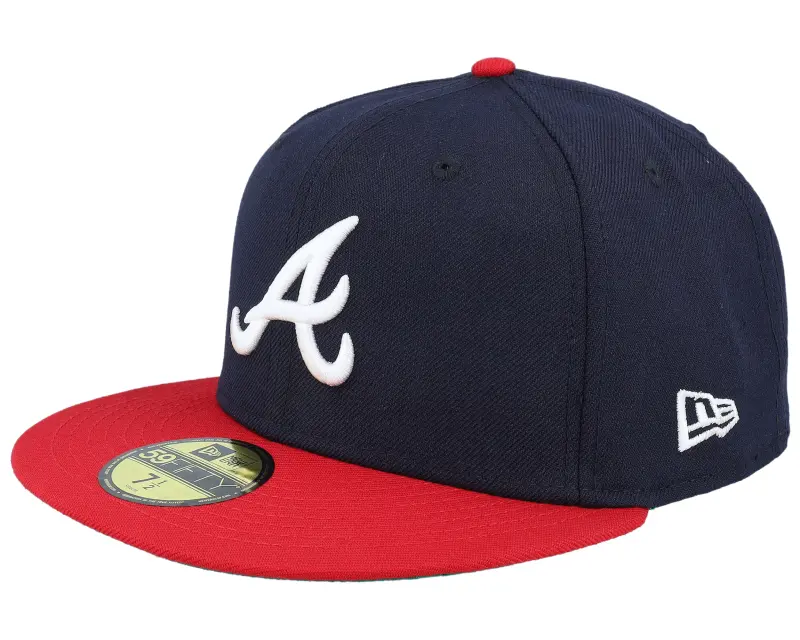 New Era Atlanta Braves Pair Of Aces 59FIFTY Navy/Scarlet Fitted online