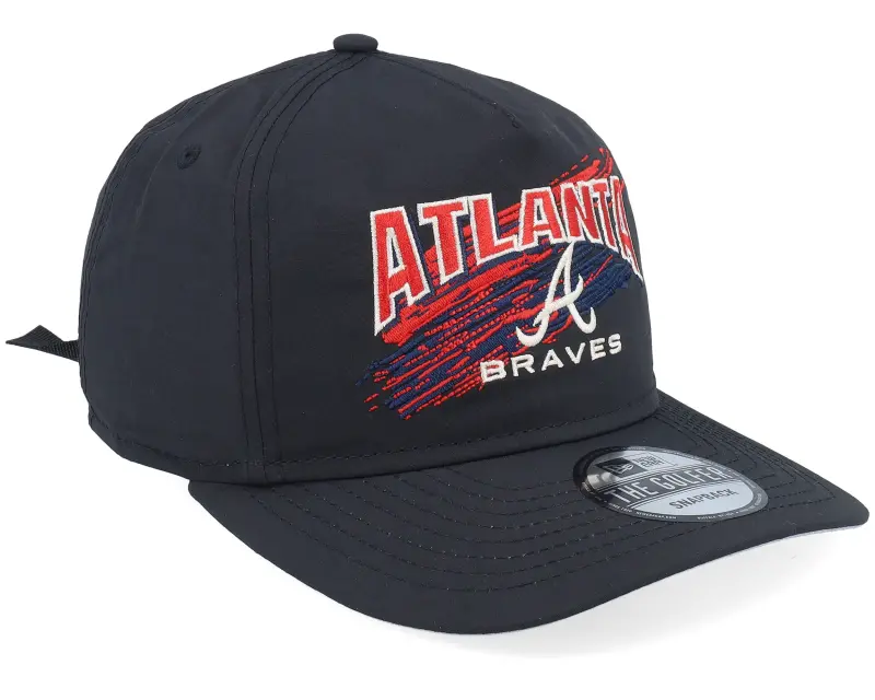 New Era Atlanta Braves Throwback Brush Black Strapback online