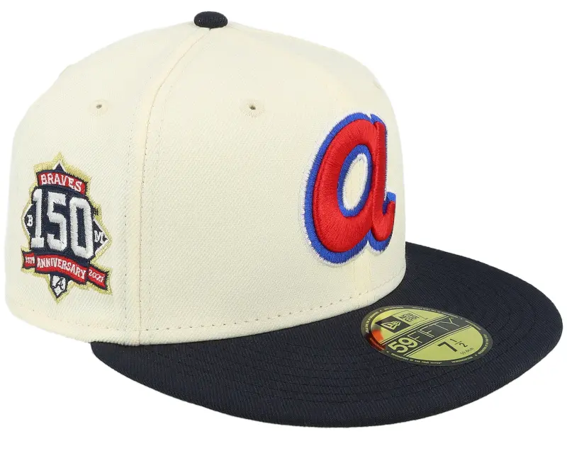 New Era Atlanta Braves Veggie 59FIFTY Chrome/Black Fitted online