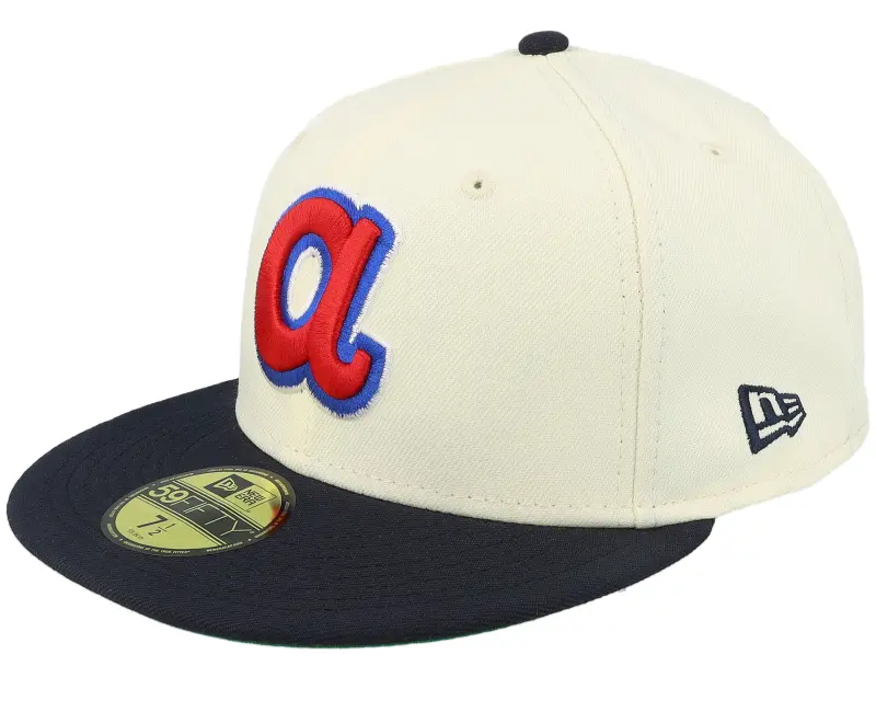 New Era Atlanta Braves Veggie 59FIFTY Chrome/Black Fitted online
