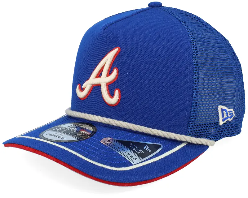 New Era Atlanta Braves Vintage Team Rope 9FIFTY Royal A-Frame Trucker online