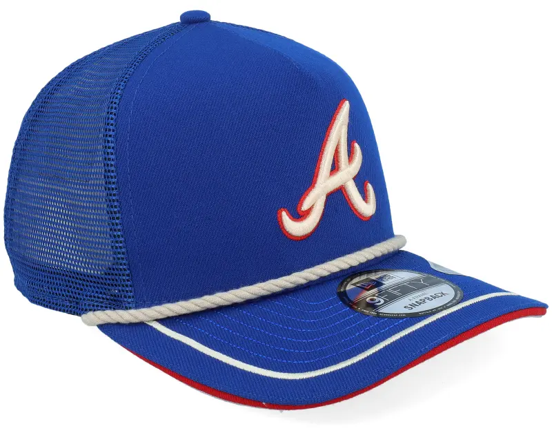 New Era Atlanta Braves Vintage Team Rope 9FIFTY Royal A-Frame Trucker online