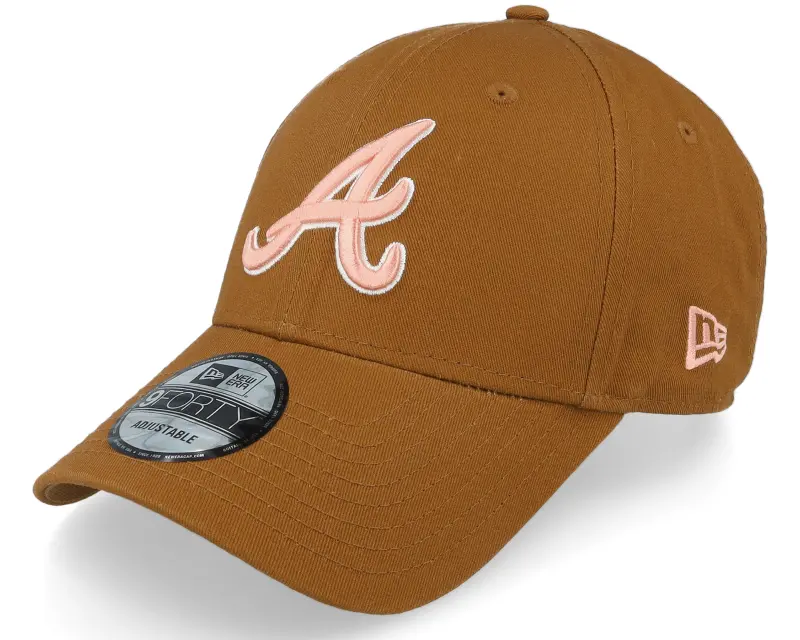 New Era Atlanta Braves World Series Patch 9FORTY Brown/Peach Adjustable online