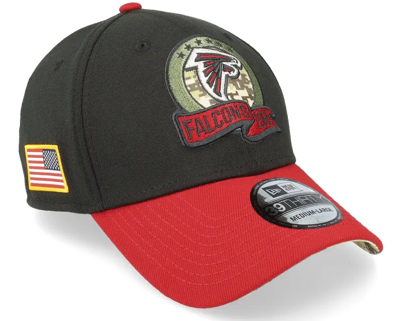 New Era Atlanta Falcons M 39THIRTY NFL Salute To Service 22 Black/Red Flexfit online