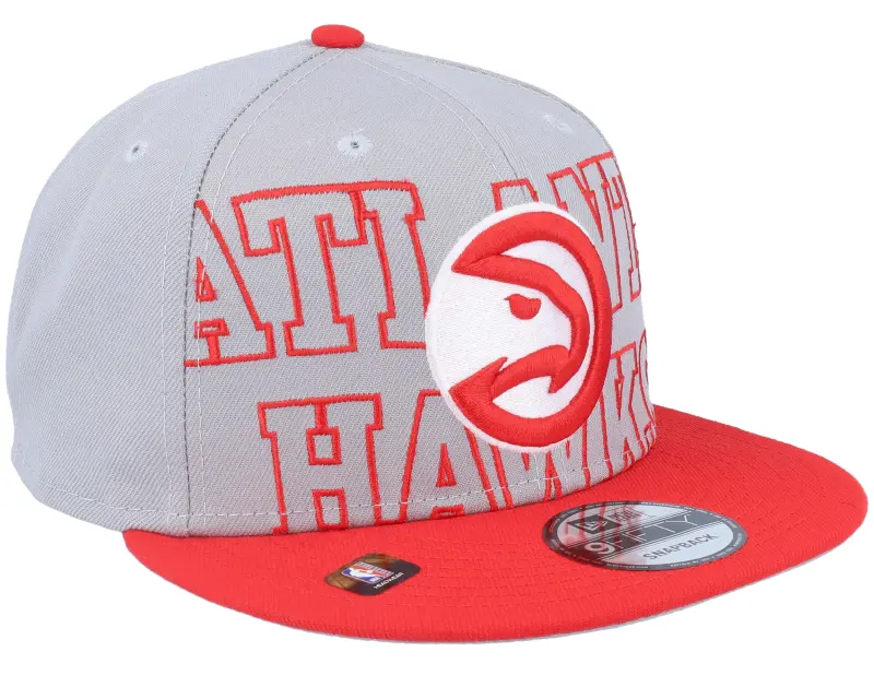 New Era Atlanta Hawks 2023 NBA Draft 9FIFTY Grey/Red Snapback online