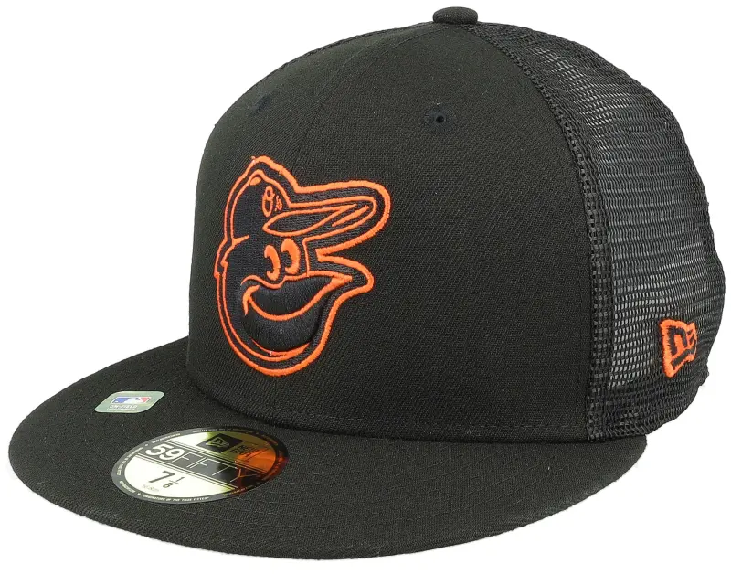 New Era Baltimore Orioles 59FIFTY MLB Spring Training 23 Black Mesh Fitted online