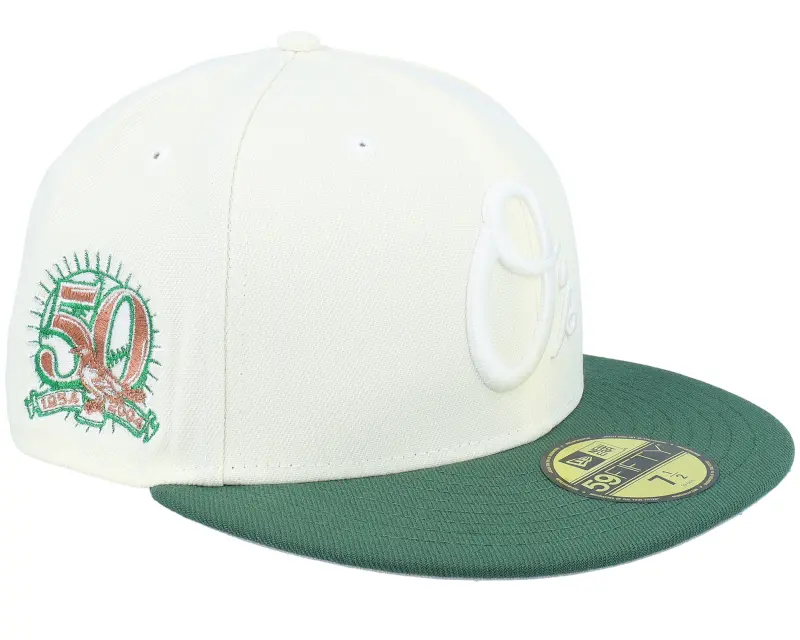 New Era Baltimore Orioles Cilantro Chrome 59FIFTY 50 Anniversary Chrome/Cilantro Fitted online