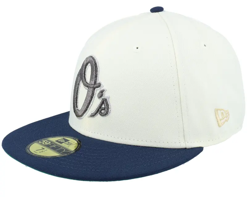 New Era Baltimore Orioles Polar Peaks 59FIFTY Oceanside 30th Anniversary Chrome/Navy Fitted online