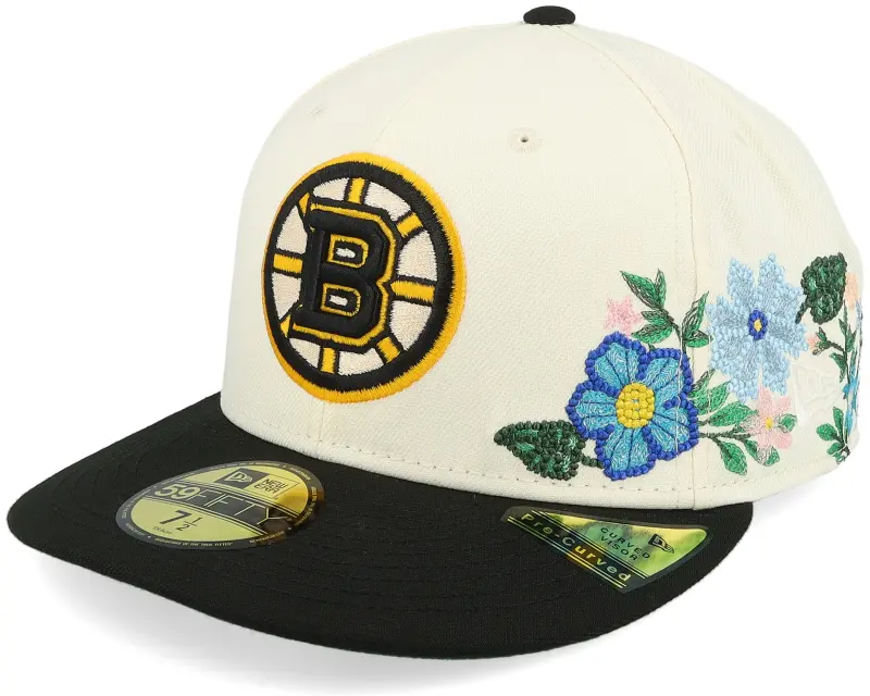 New Era Boston Bruins Tonal Florals Off White/Black/Green UV Fitted online