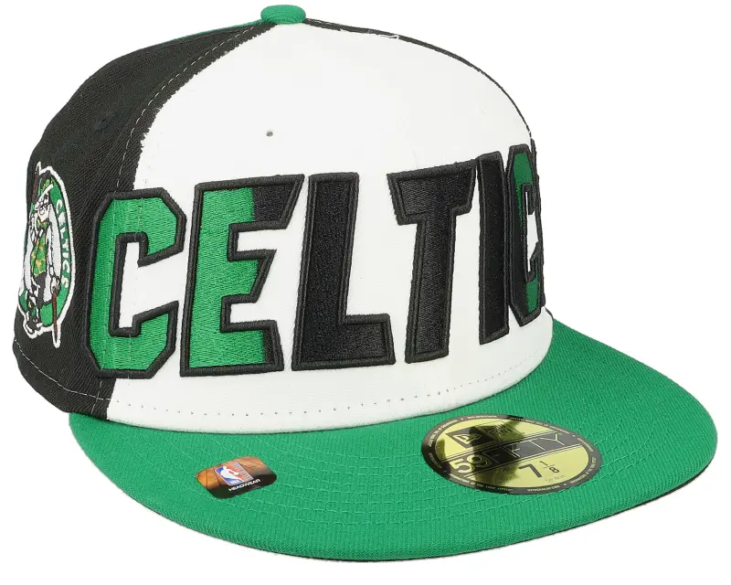 New Era Boston Celtics 59FIFTY NBA 23 Back Half White/Black/Green Fitted online
