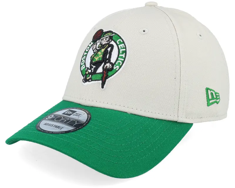 New Era Boston Celtics Contrast Patch 9FORTY Stone/Green Dad Cap online