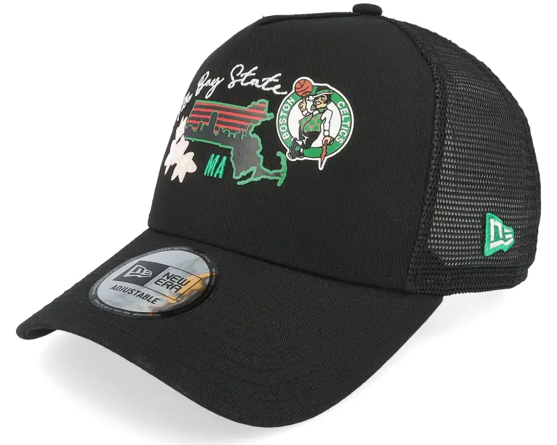 New Era Boston Celtics NBA Trucker Black Trucker online