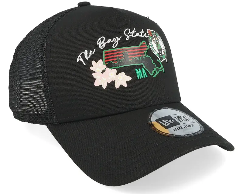 New Era Boston Celtics NBA Trucker Black Trucker online