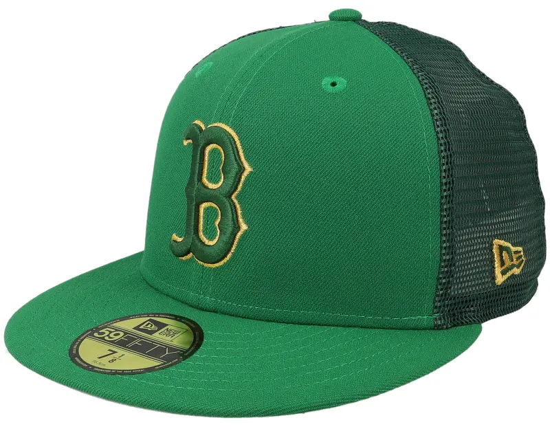 New Era Boston Red Sox 59FIFTY MLB St Patricks Day 23 Green Mesh Fitted online