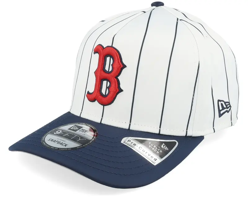 New Era Boston Red Sox 9FIFTY Satin Pinstripe White/Navy A-Frame Adjustable online