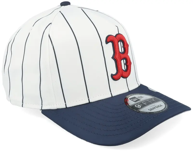 New Era Boston Red Sox 9FIFTY Satin Pinstripe White/Navy A-Frame Adjustable online