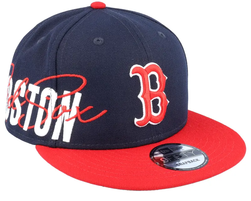 New Era Boston Red Sox 9FIFTY Sidefont Navy/Red Snapback online