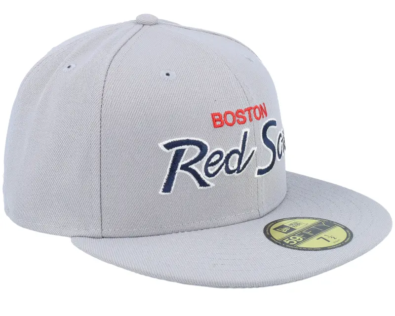 New Era Boston Red Sox Coral 59FIFTY Script Grey Fitted online