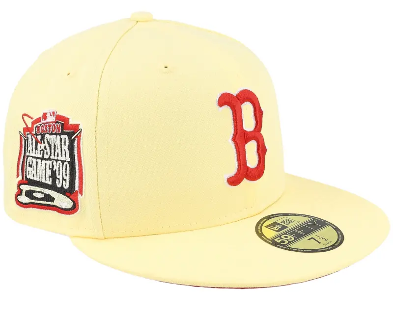 New Era Boston Red Sox Launch 59FIFTY Pastel Yellow Fitted online