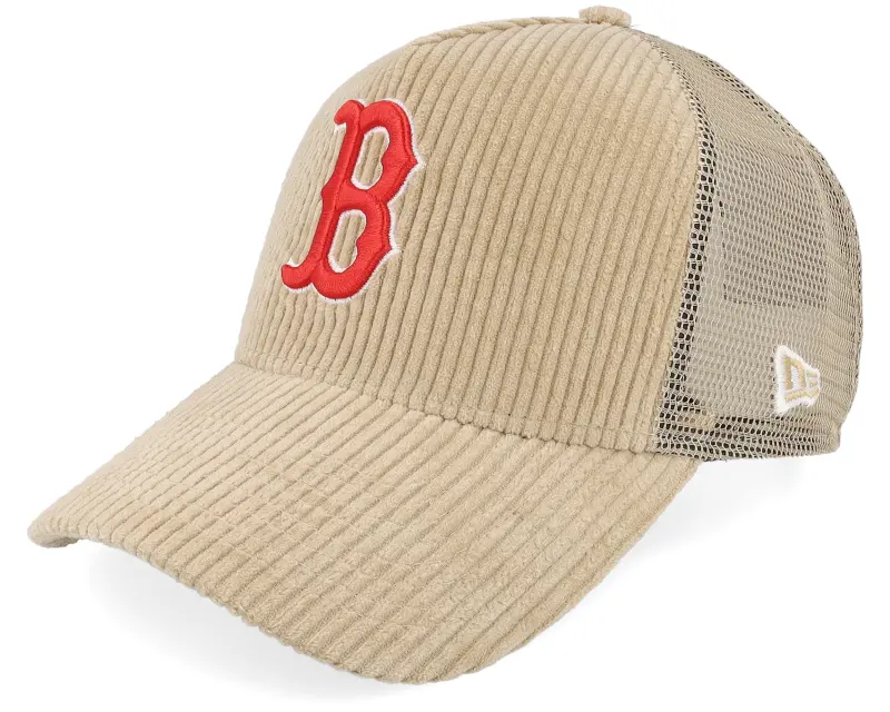 New Era Boston Red Sox MLB Corduroy Khaki A-Frame Trucker online