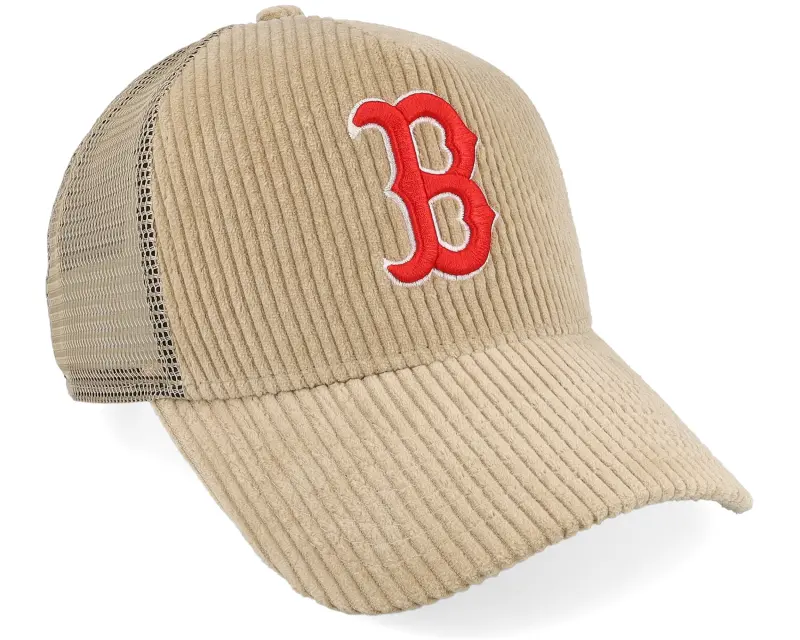 New Era Boston Red Sox MLB Corduroy Khaki A-Frame Trucker online