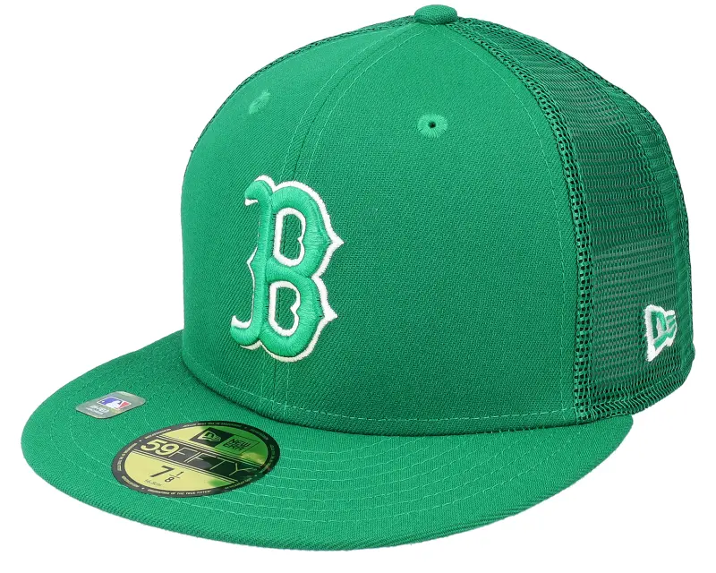 New Era Boston Red Sox MLB St Pats 59FIFTY Green Mesh Fitted online
