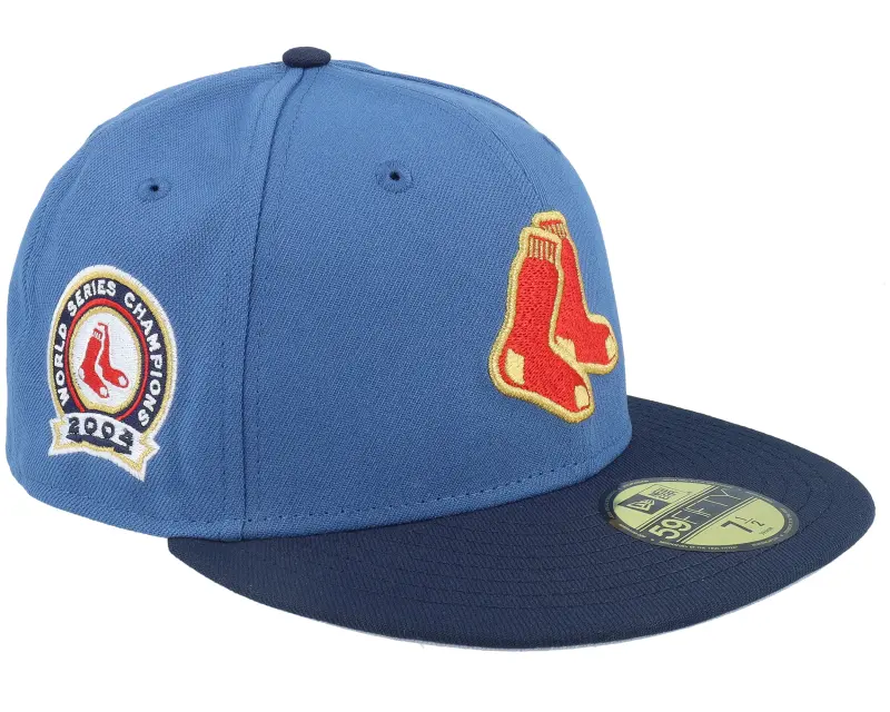 New Era Boston Red Sox Peak Prestige 59FIFTY World Series 04 Indigo Blue Fitted online