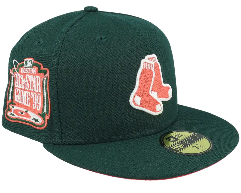 New Era Boston Red Sox Serenity 59FIFTY 99 All Star Game Dark Green/Lava Fitted online