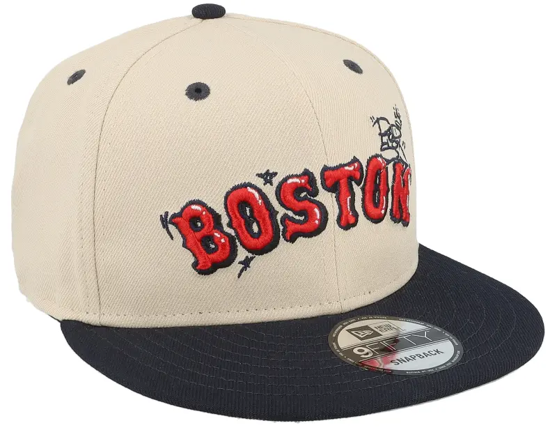 New Era Boston Red Sox Team Art Khaki/Navy Snapback online