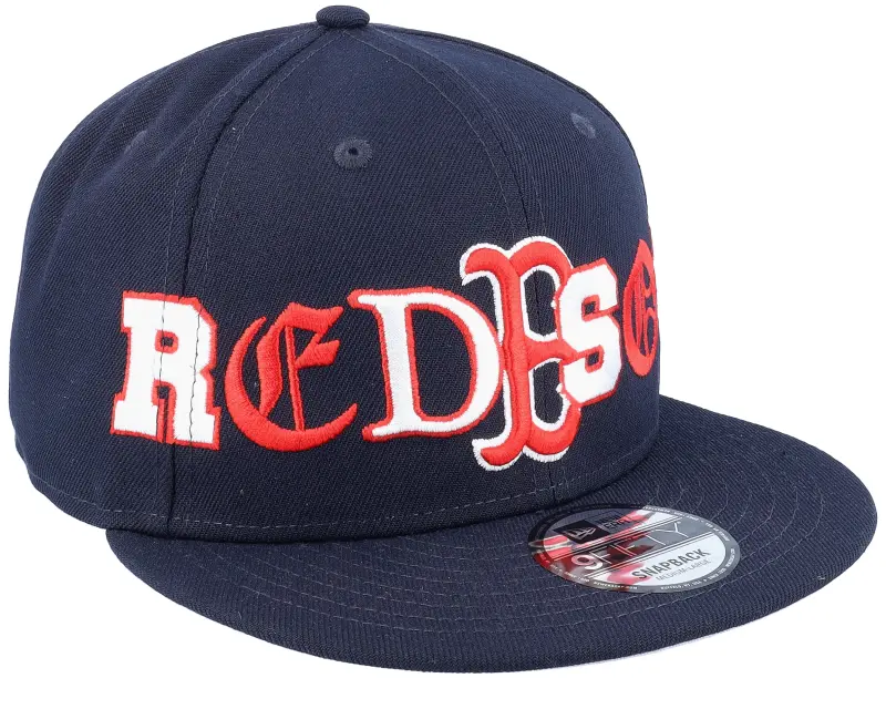 New Era Boston Red Sox Team Typography 9FIFTY Navy Snapback online
