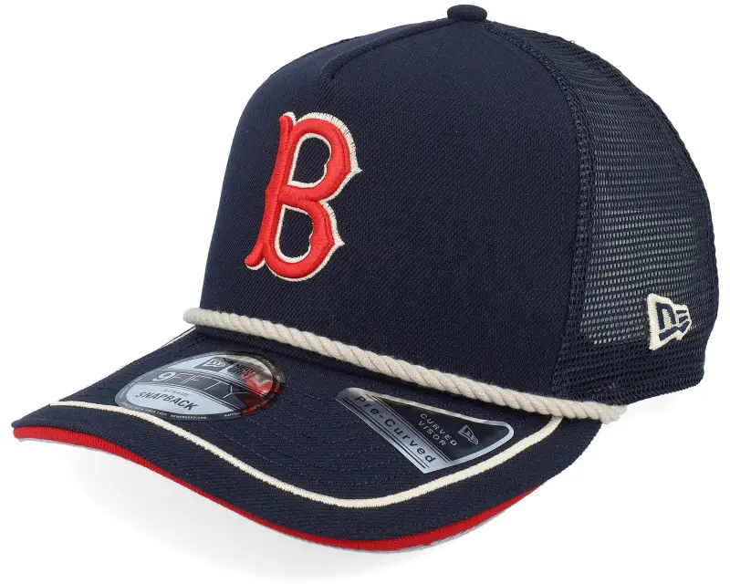 New Era Boston Red Sox Vintage Team Rope 9FIFTY Navy A-frame Trucker online