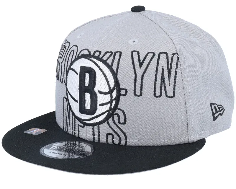 New Era Brooklyn Nets 2023 NBA Draft 9FIFTY Grey/Black Snapback online