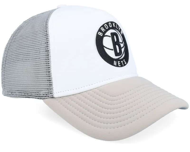 New Era Brooklyn Nets NBA Flower White/Grey/Dark Sand A-Frame Trucker online
