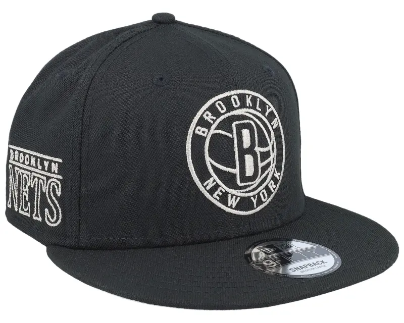 New Era Brooklyn Nets NBA Wordmark 9FIFTY Black Snapback online