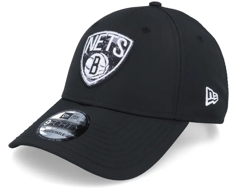 New Era Brooklyn Nets Print Infill 9FORTY Bronet Black Adjustable online