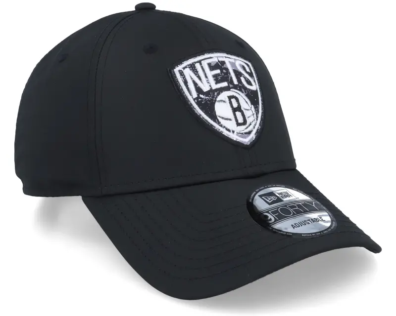 New Era Brooklyn Nets Print Infill 9FORTY Bronet Black Adjustable online