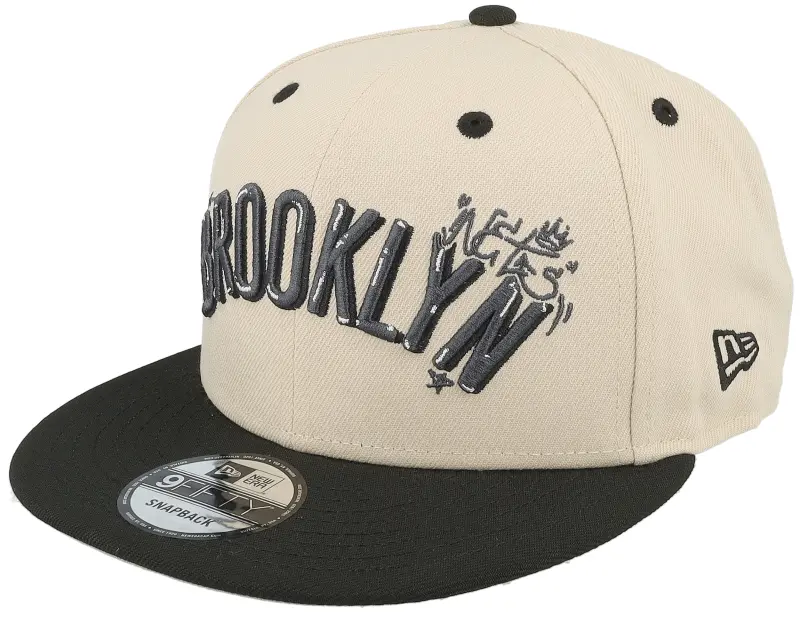 New Era Brooklyn Nets Team Art Khaki/Black Snapback online
