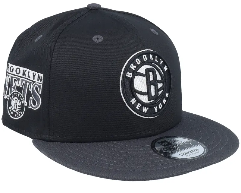 New Era Brooklyn Nets Team Colour NBA 9FIFTY Black/Grey Snapback online