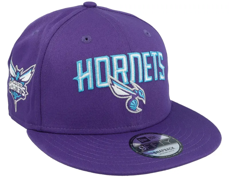 New Era Charlotte Hornets NBA Patch 9FIFTY Purple Snapback online