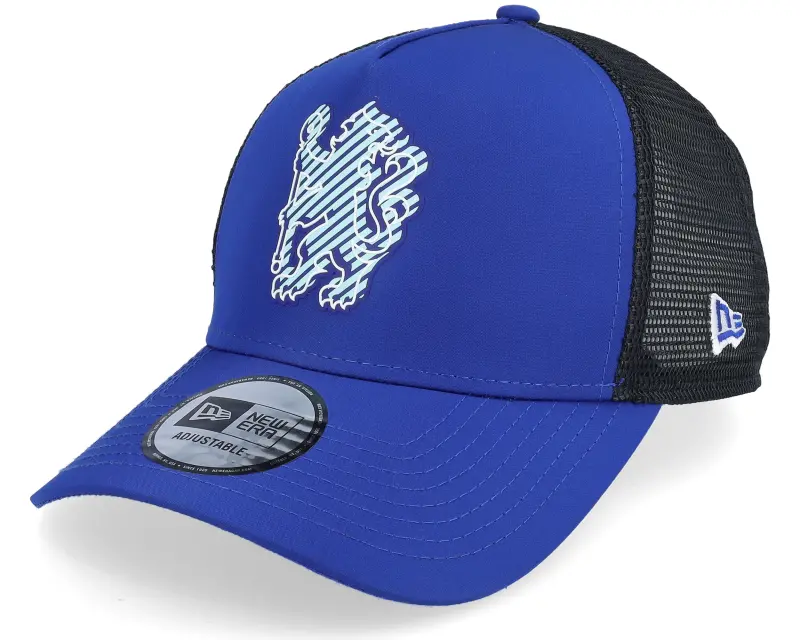 New Era Chelsea Overlay Blue/Black A-Frame Trucker online