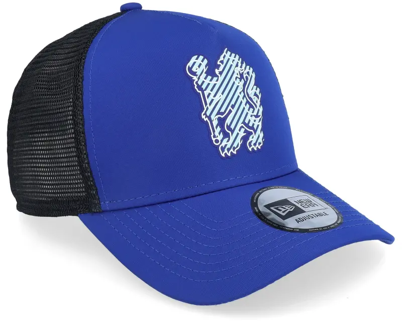 New Era Chelsea Overlay Blue/Black A-Frame Trucker online