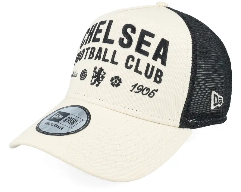 New Era Chelsea Seasonal Light Chrome/Black A-frame Trucker online