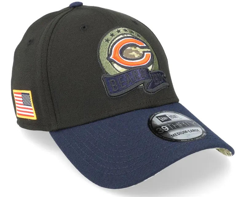 New Era Chicago Bears M 39THIRTY NFL Salute To Service 22 Black/Navy Flexfit online