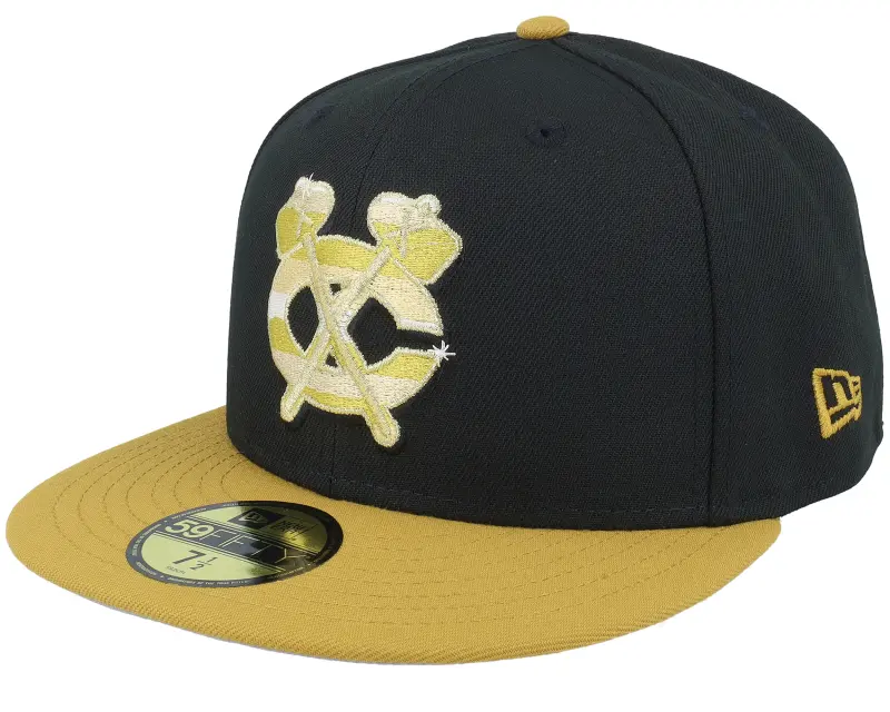 New Era Chicago Blackhawks 59FIFTY Day Black/Gold Yellow Fitted online