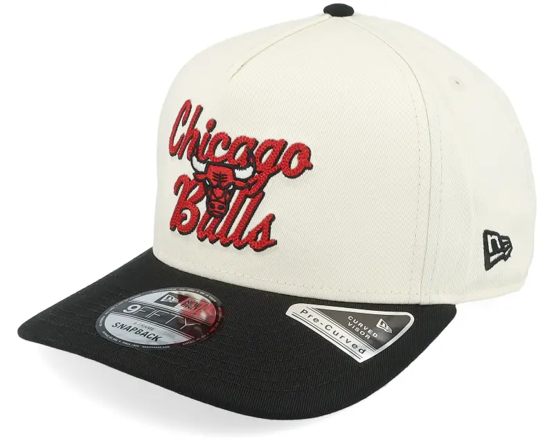 New Era Chicago Bulls 9FIFTY Chainstitch White/Black A-Frame Adjustable online