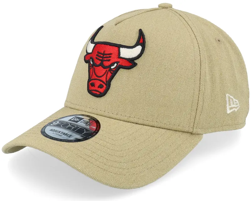 New Era Chicago Bulls Canvas Logo Essentials Khaki A-frame Adjustable online