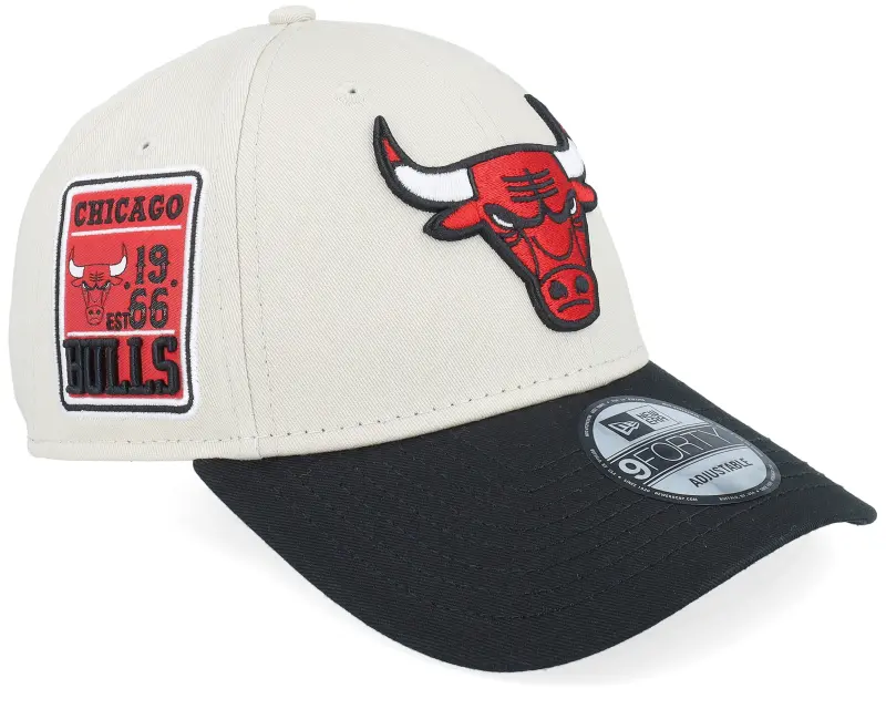 New Era Chicago Bulls Contrast Patch 9FORTY Stone/Black Adjustable online